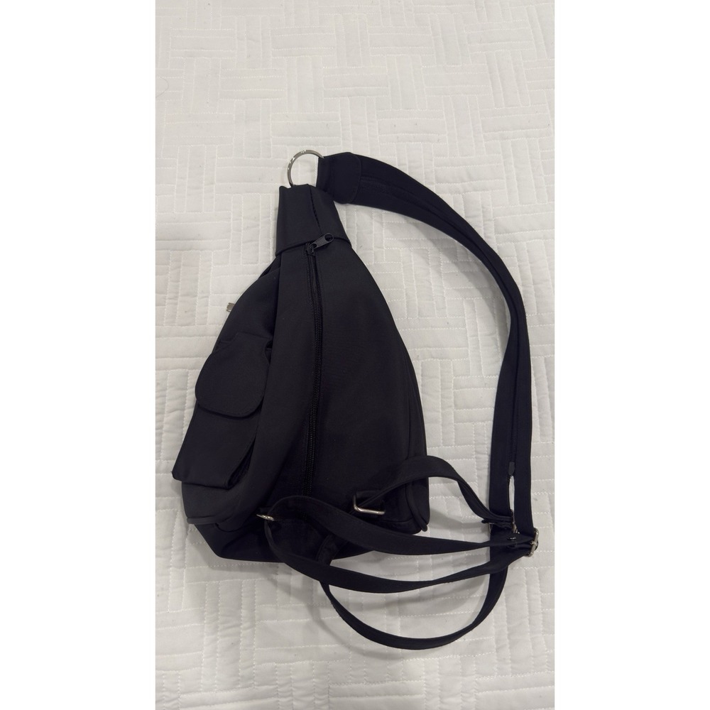 DKNY Donna Karan black nylon sling crossbody backpack bag - Picture 2 of 9